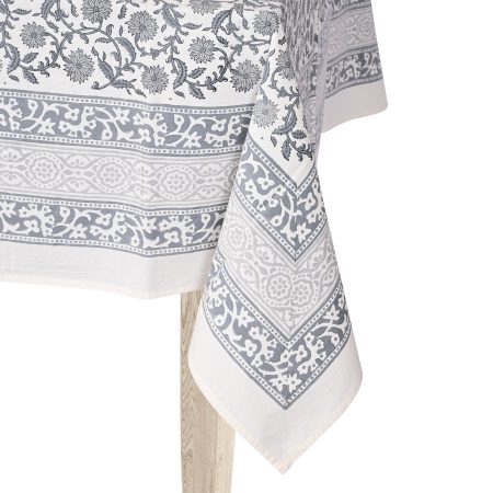 Gray Ghord Block Printed Table Cover - Image 3