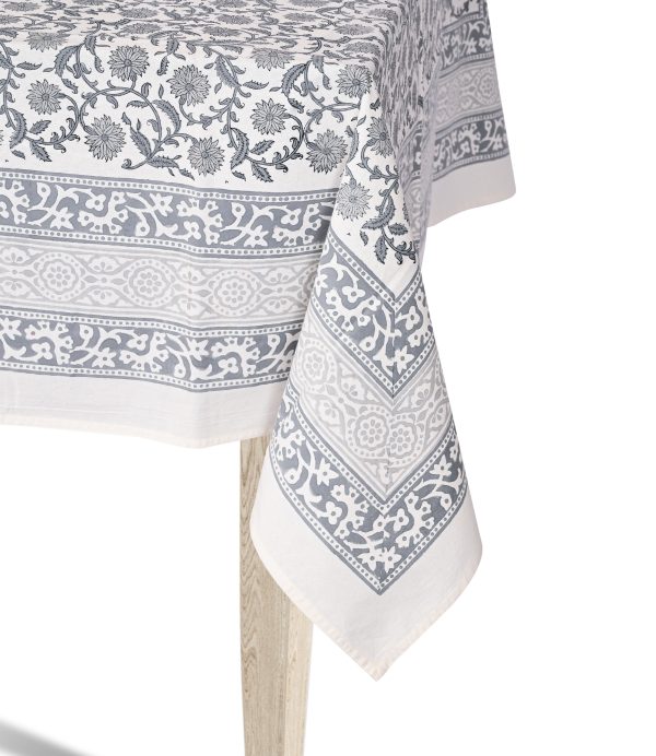 Gray Ghord Block Printed Table Cover - Image 3
