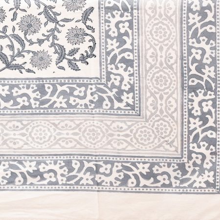 Gray Ghord Block Printed Table Cover - Image 2