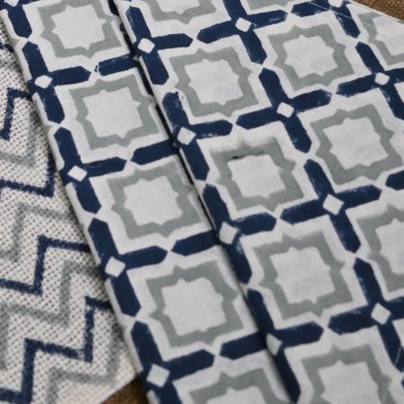 Fortune Cooking Hand Block Printed Placemat & Napkin Set - Image 3