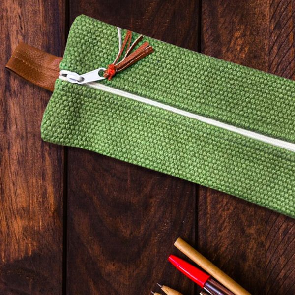 Neutral Green Stationery Pouches - Image 2
