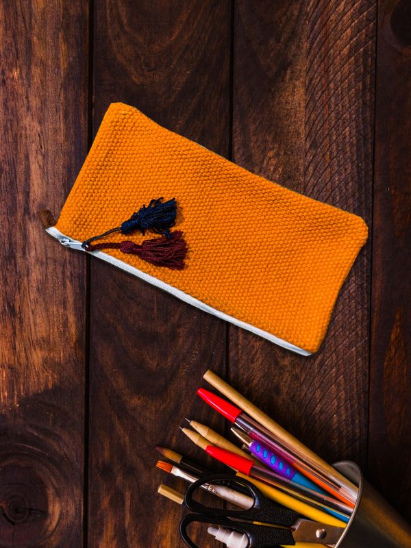 Orange Peat Stationery Pouches