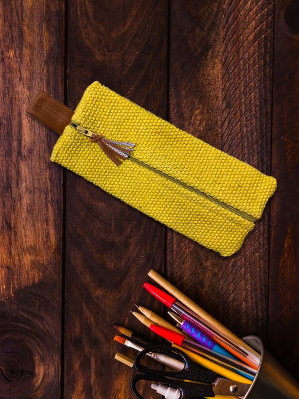 Vibrant Yellow Stationery Pouches