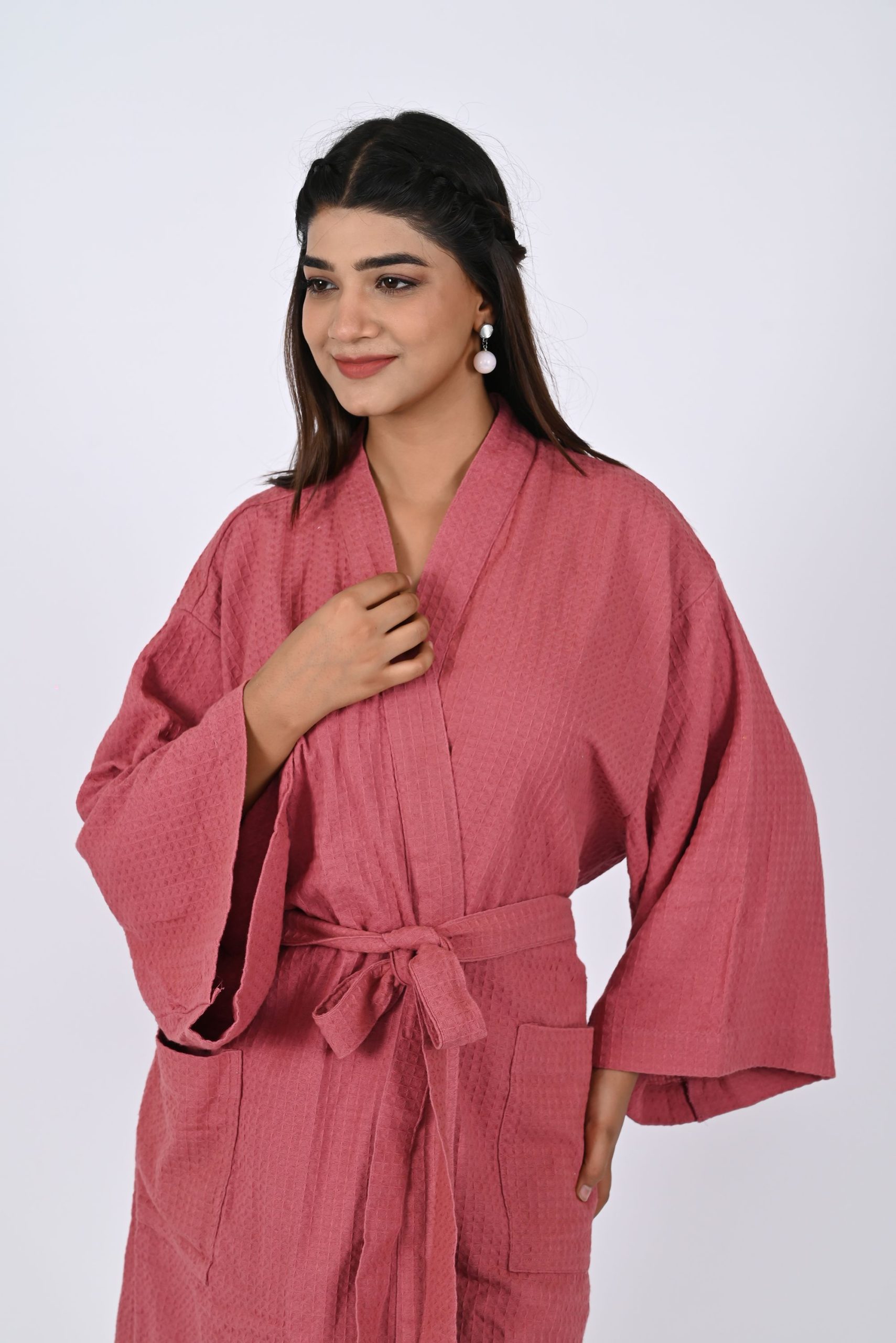 Rosewood Woven Bathrobe - Image 4