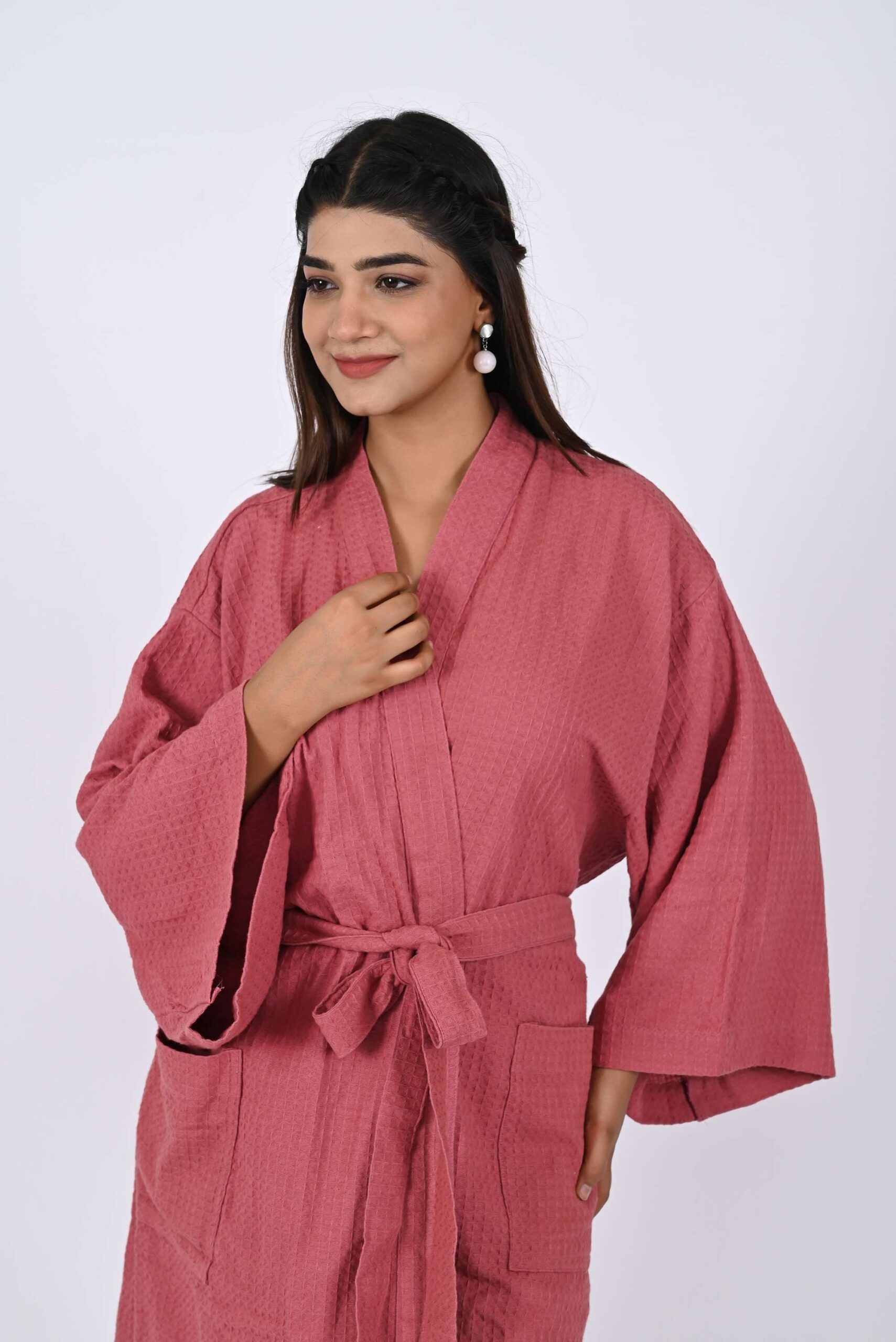Rosewood Woven Bathrobe