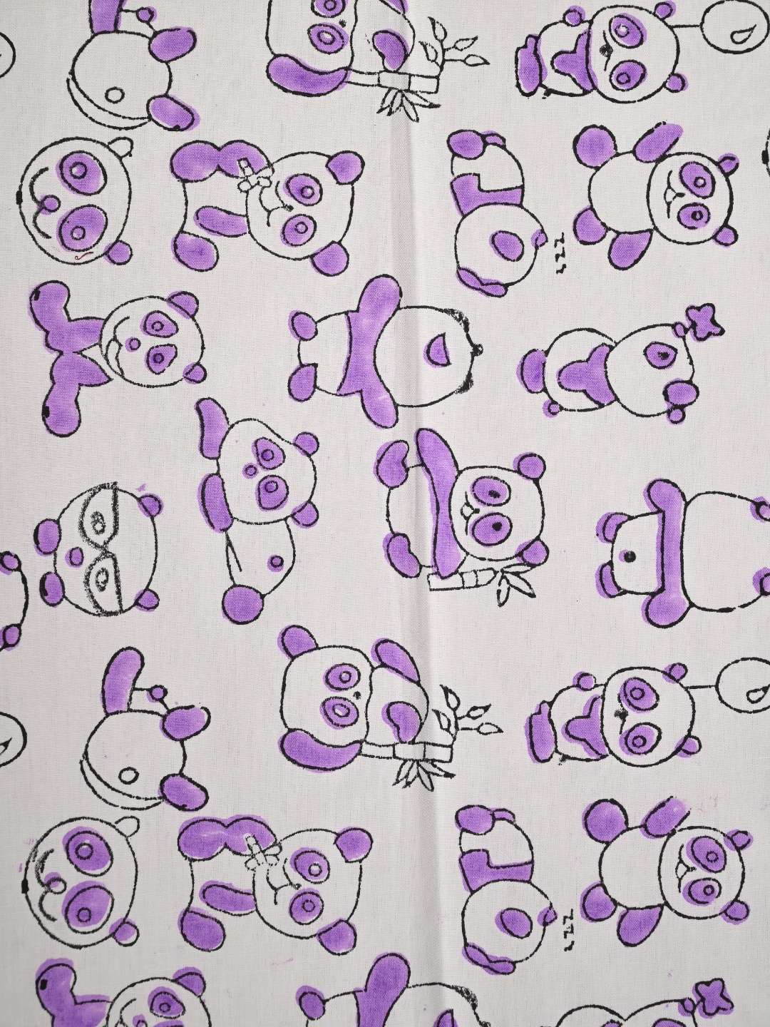 Alpine Lavender Block Printed Bedsheet - Image 3