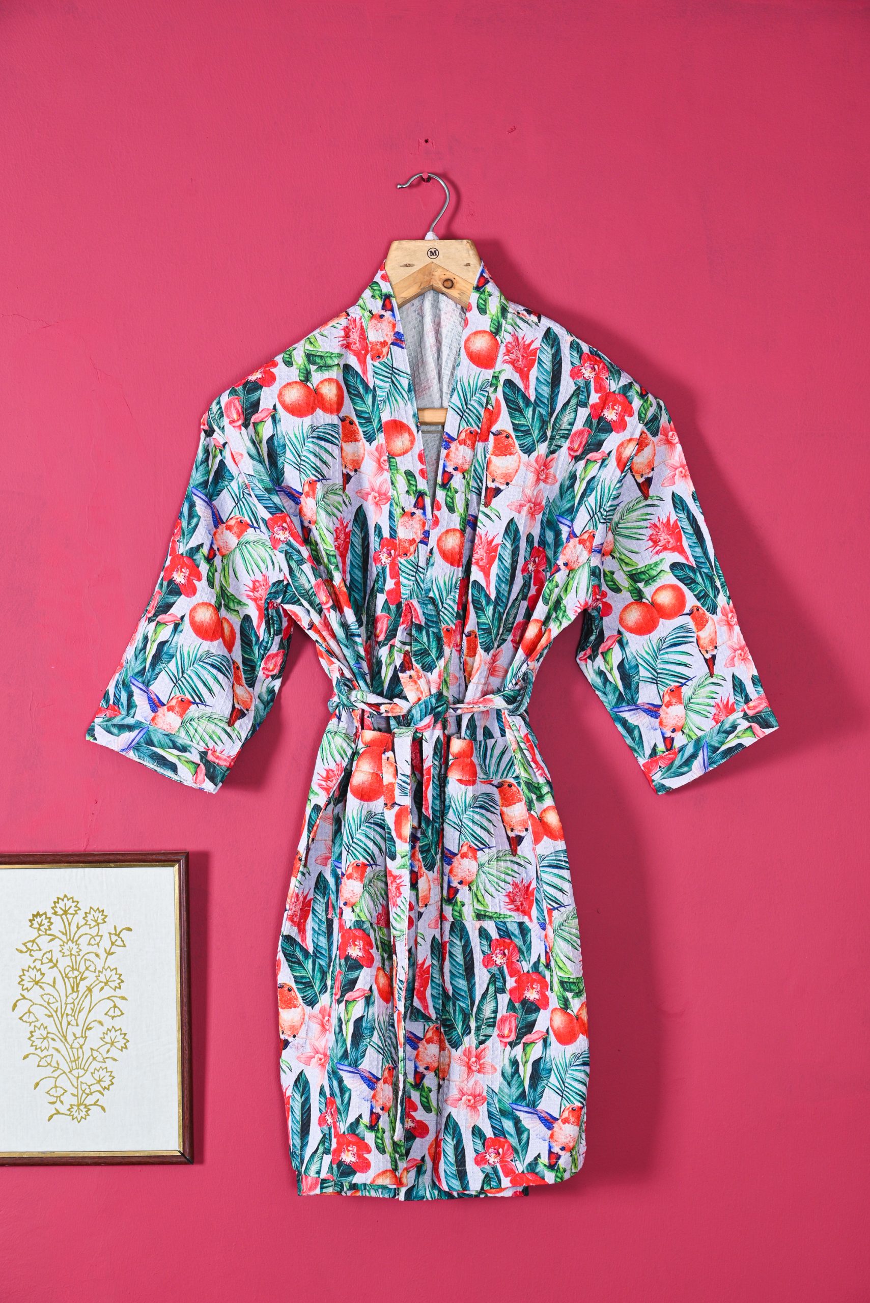 The Tropical Chic Printed Bathrobe