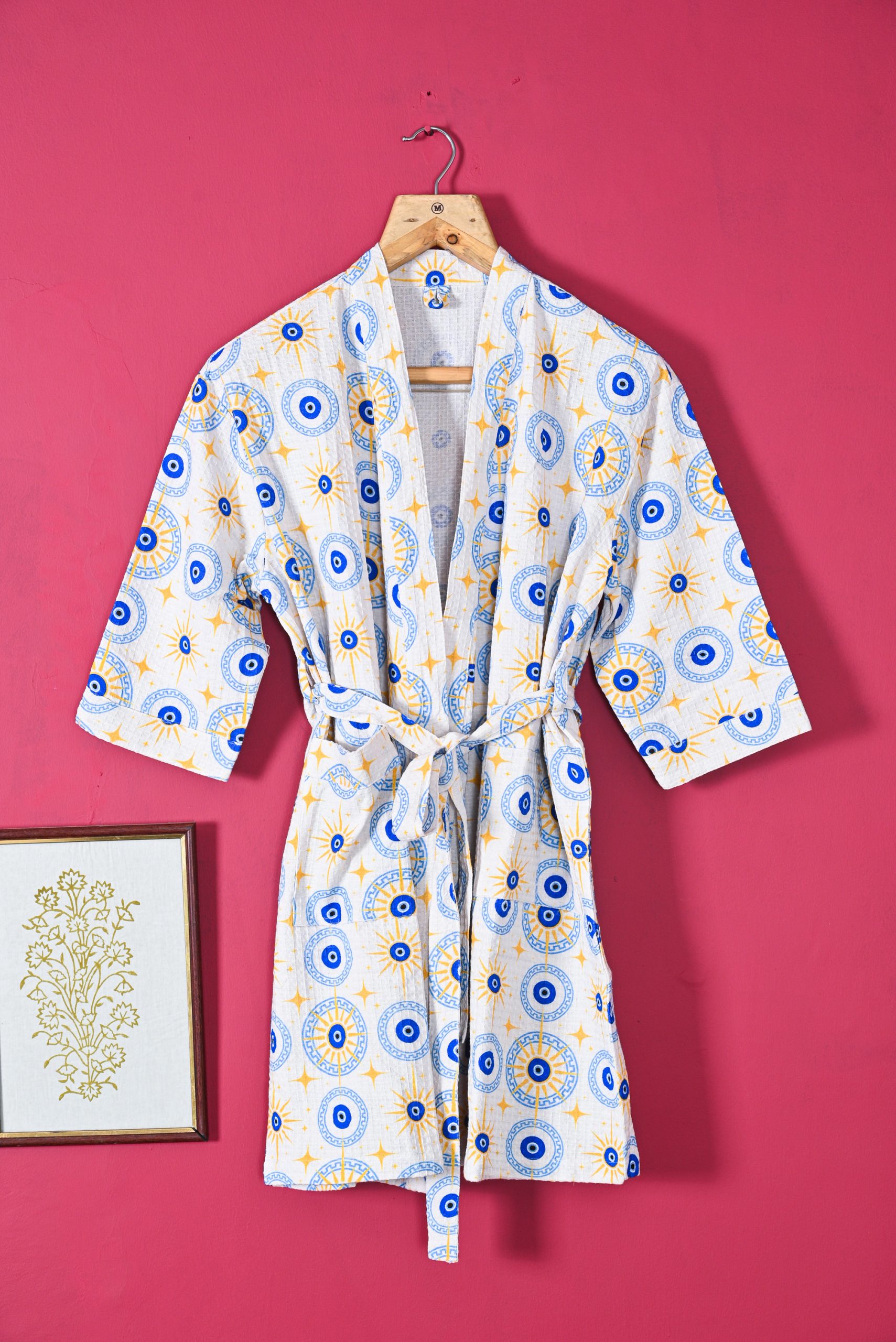 The Azure Oracle Printed Bathrobe
