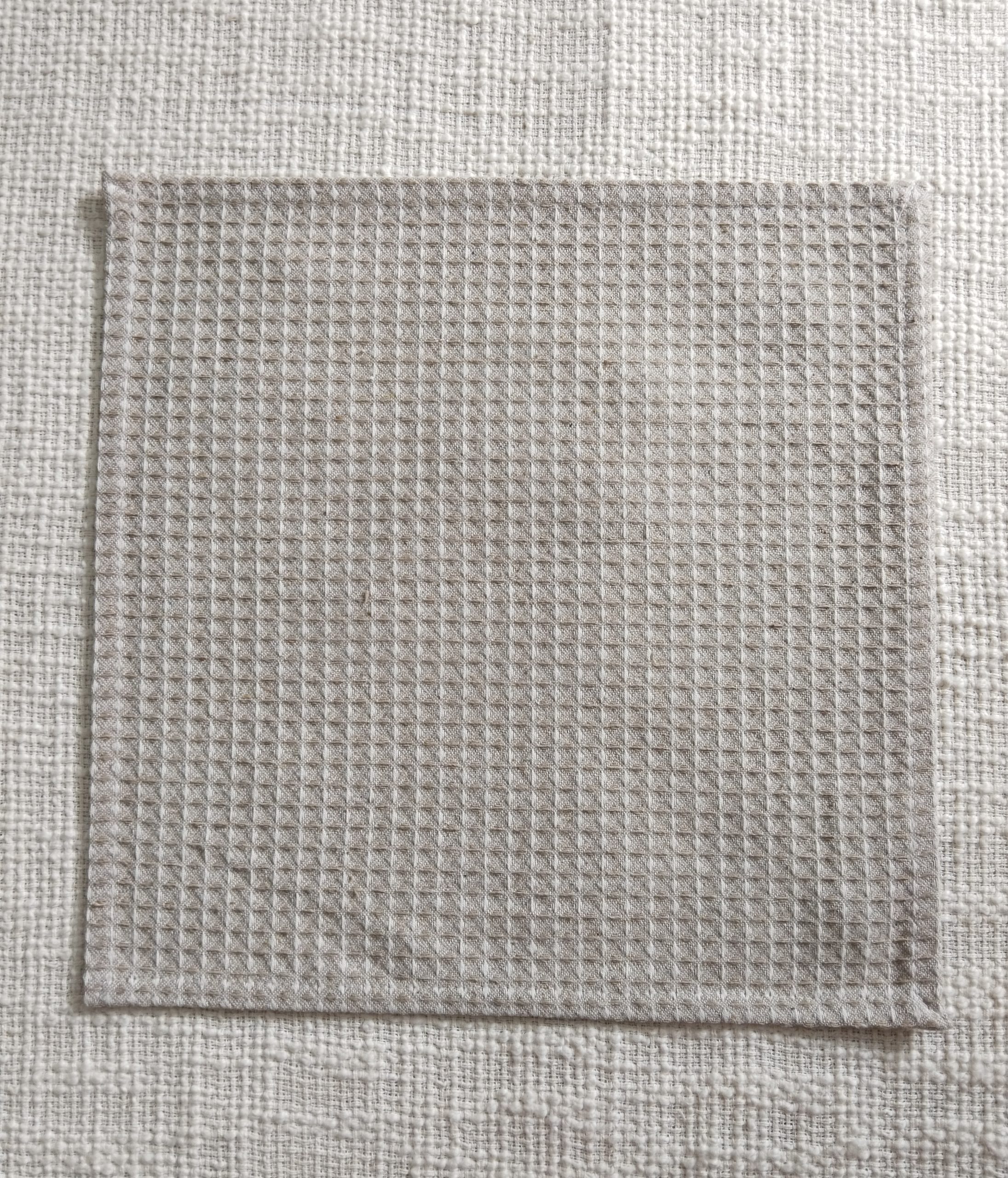 Brown Block Printed Face Towels