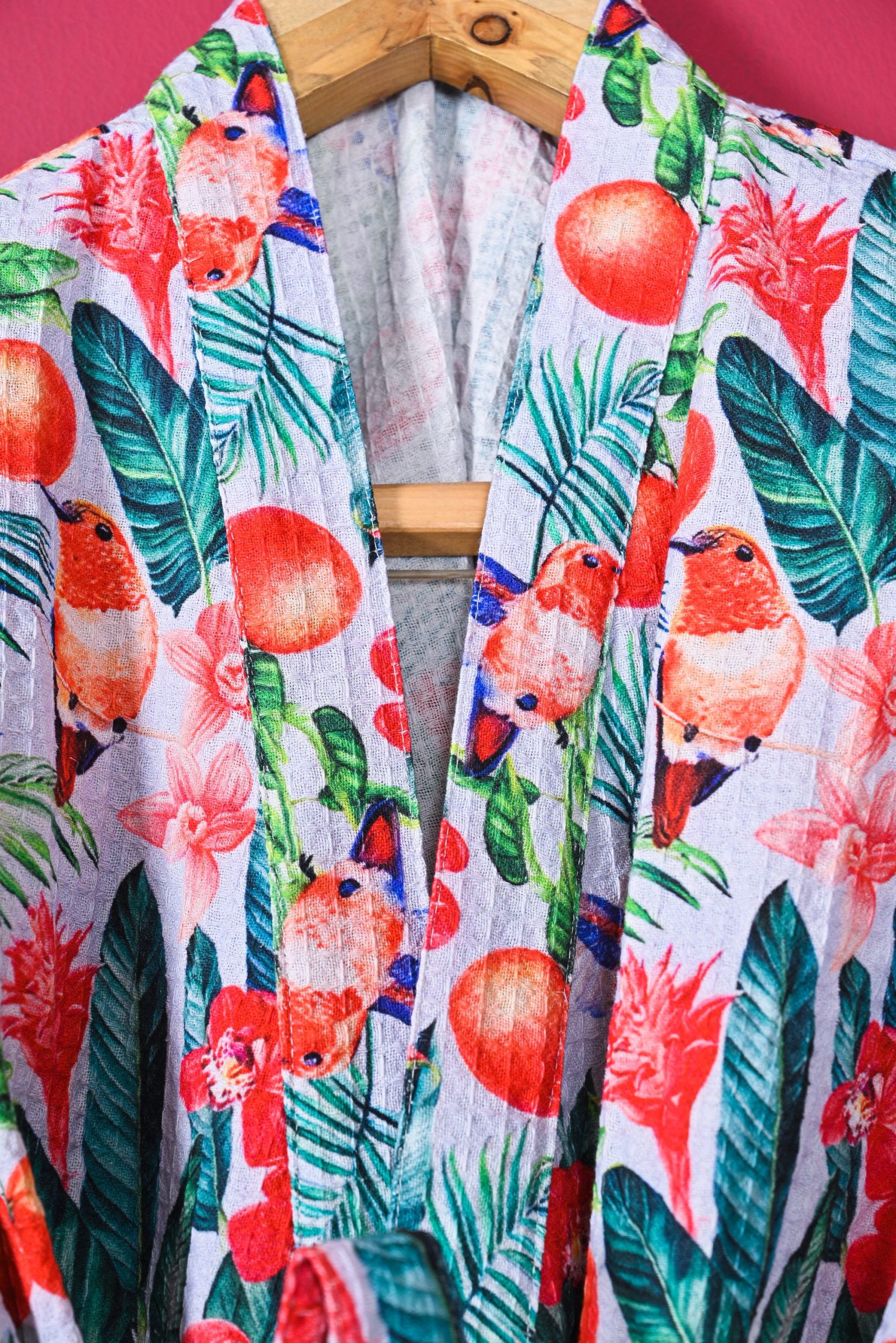 The Tropical Chic Printed Bathrobe - Image 2