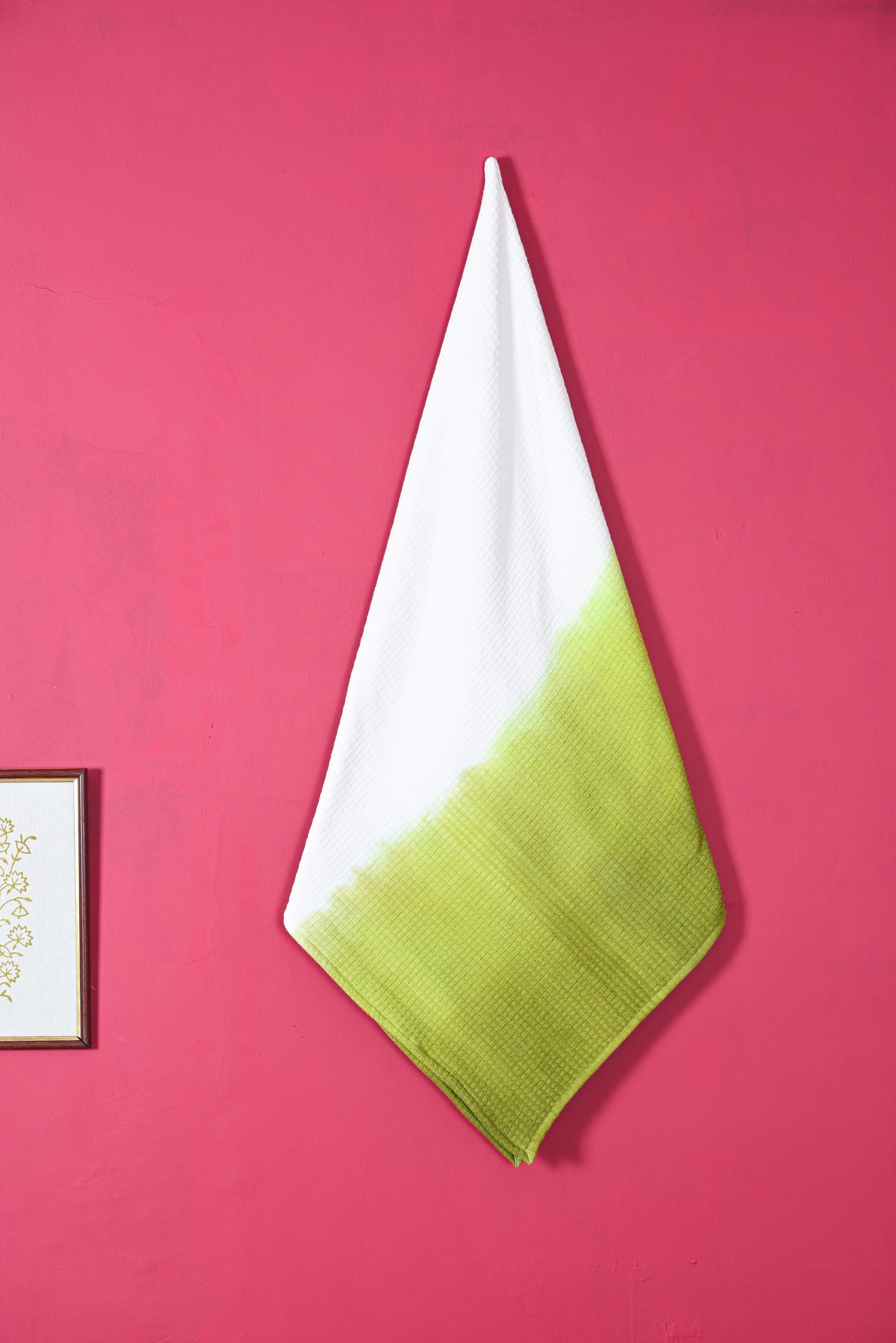 Verdant rainbow printed adult bath towel